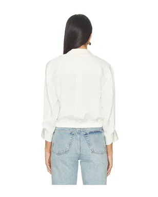 Theory Quarter Sleeve Cropped Shirt - サムネイル3