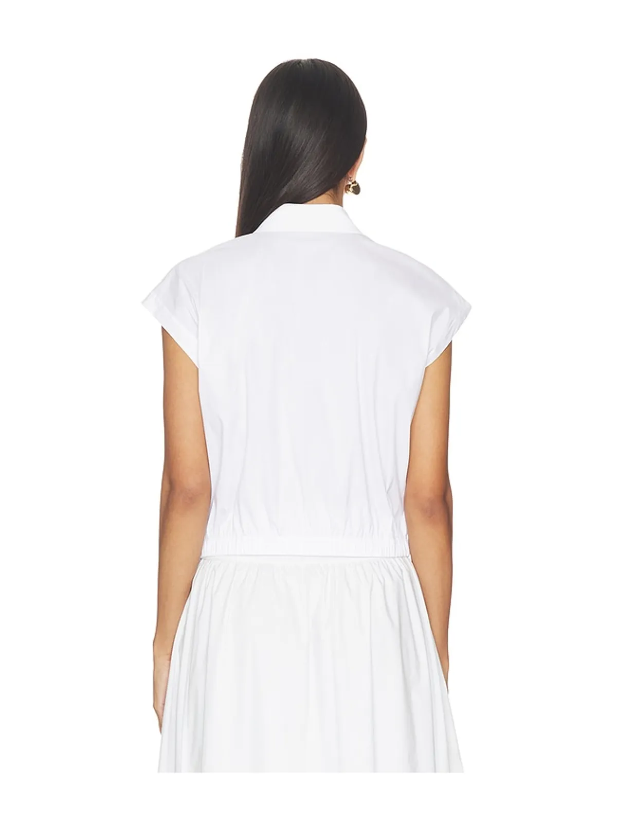 Theory Cropped Elastic Shirt - 画像3