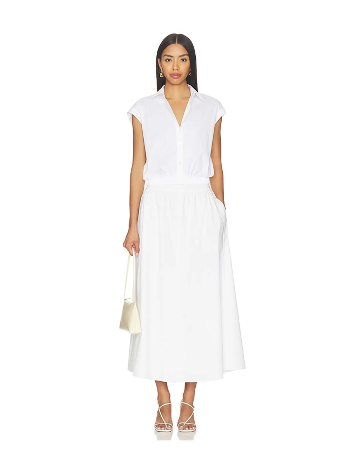 Theory Cropped Elastic Shirt - 画像4