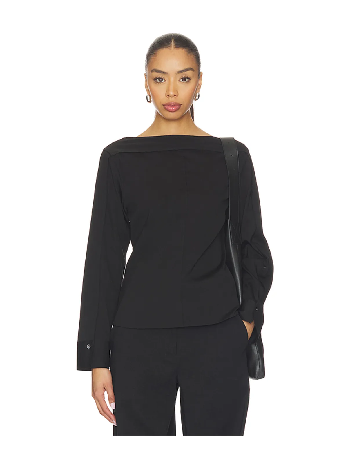 Theory Open Sleeve Boatneck Top - 画像1
