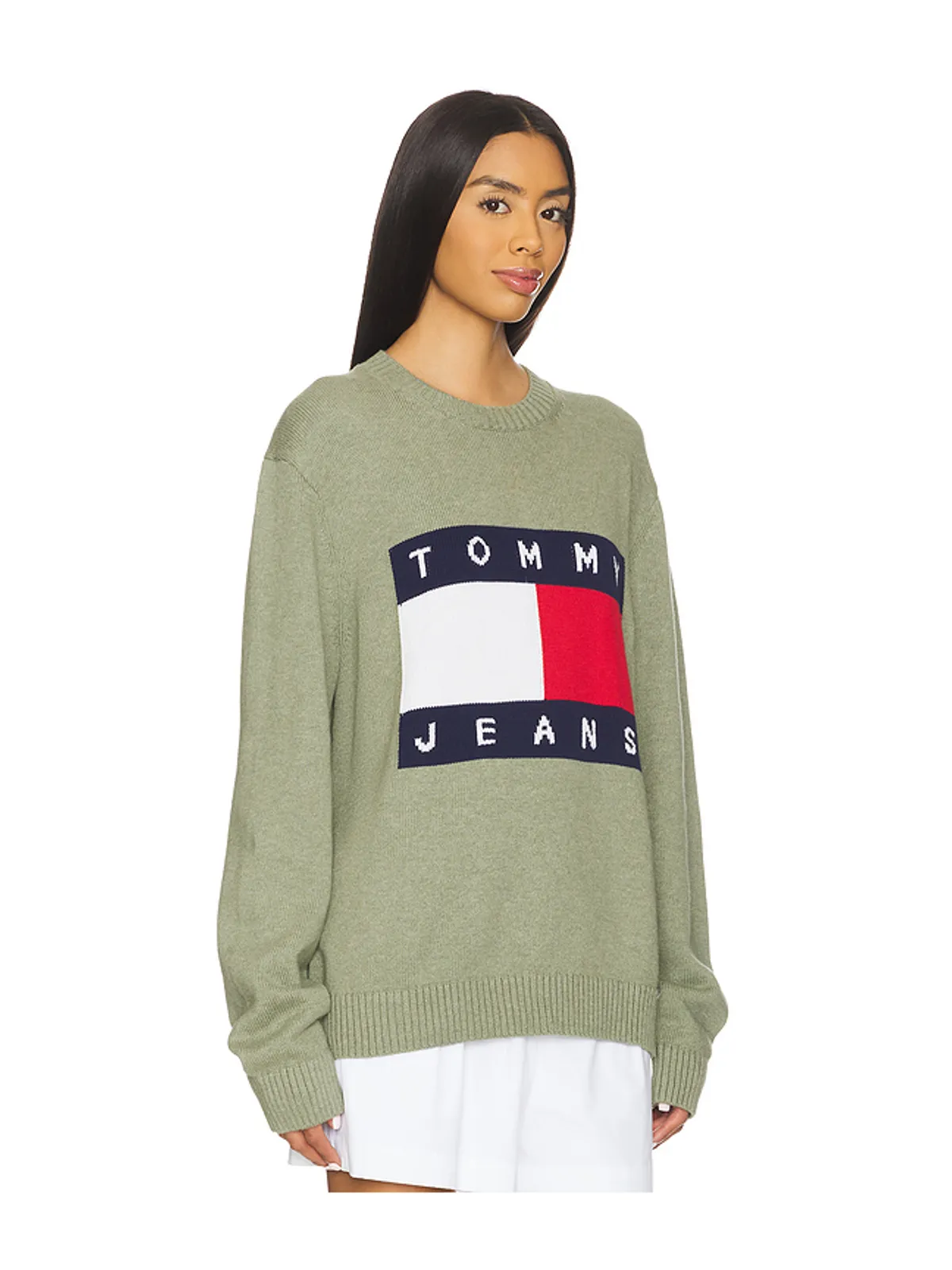 Tommy Jeans MELANGE FLAG セーター - 画像2