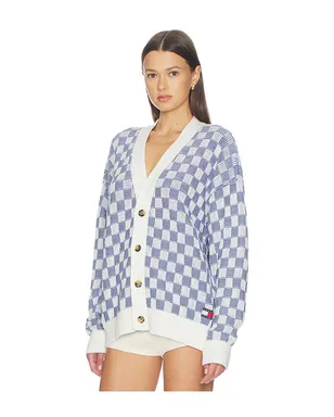 Tommy Jeans RELAXED カーディガン - White,Blue. - サムネイル3