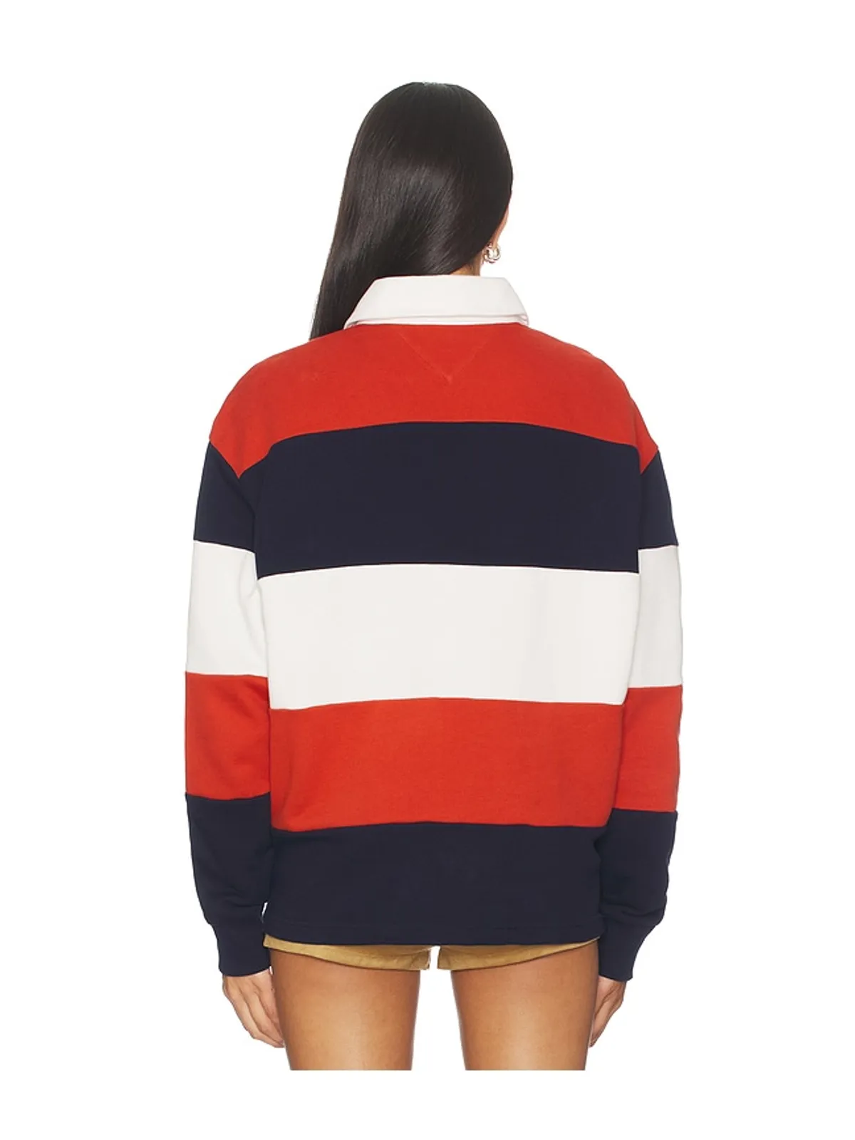 Tommy Jeans RELAXED ラグビートップ - Blue,Red. - 画像3