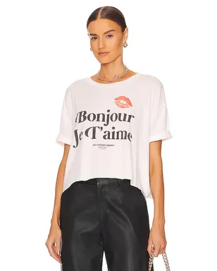 The Laundry Room JE T'AIME CROP OVERSIZED Tシャツ - サムネイル1