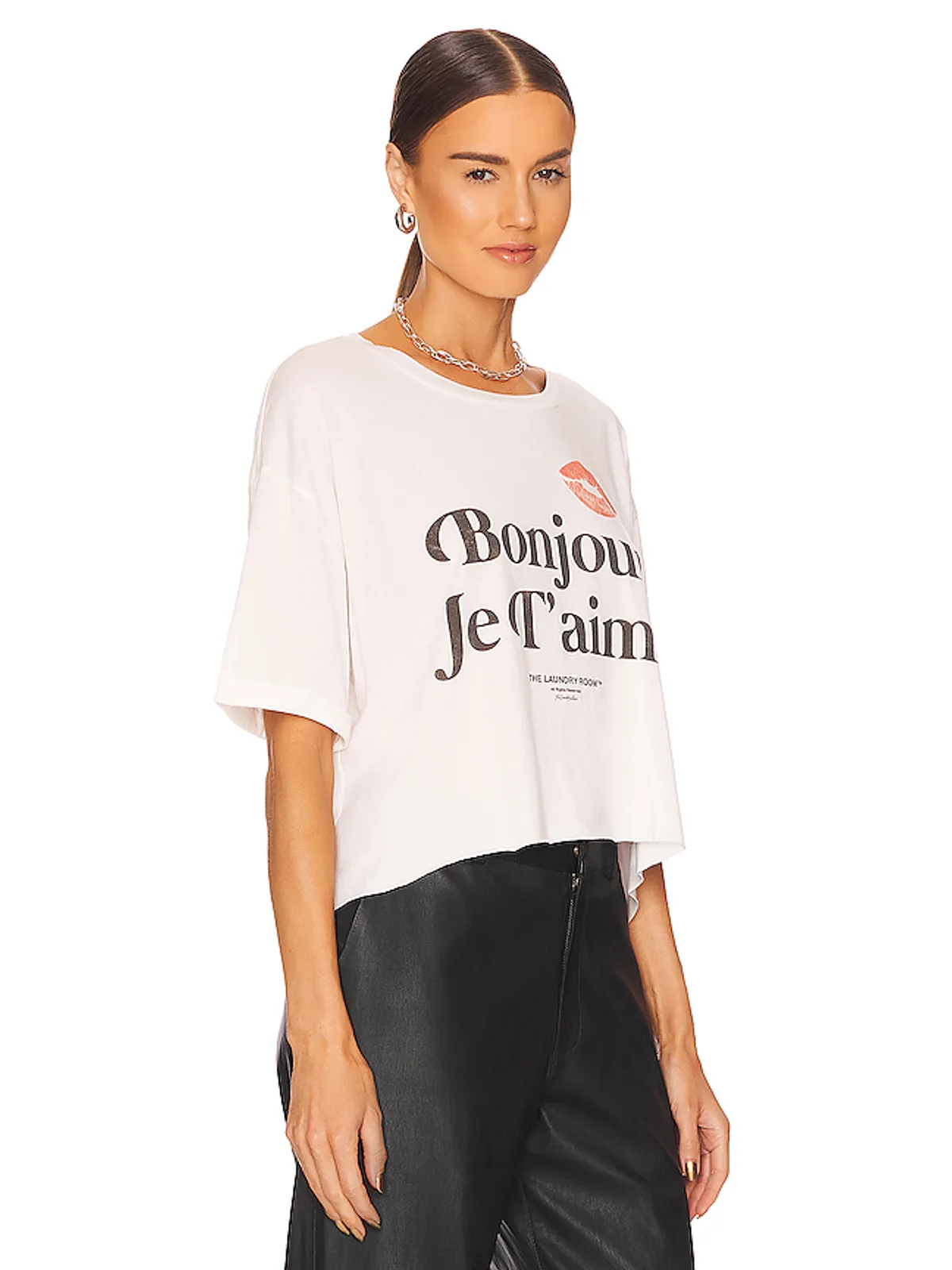 The Laundry Room JE T'AIME CROP OVERSIZED Tシャツ - 画像2