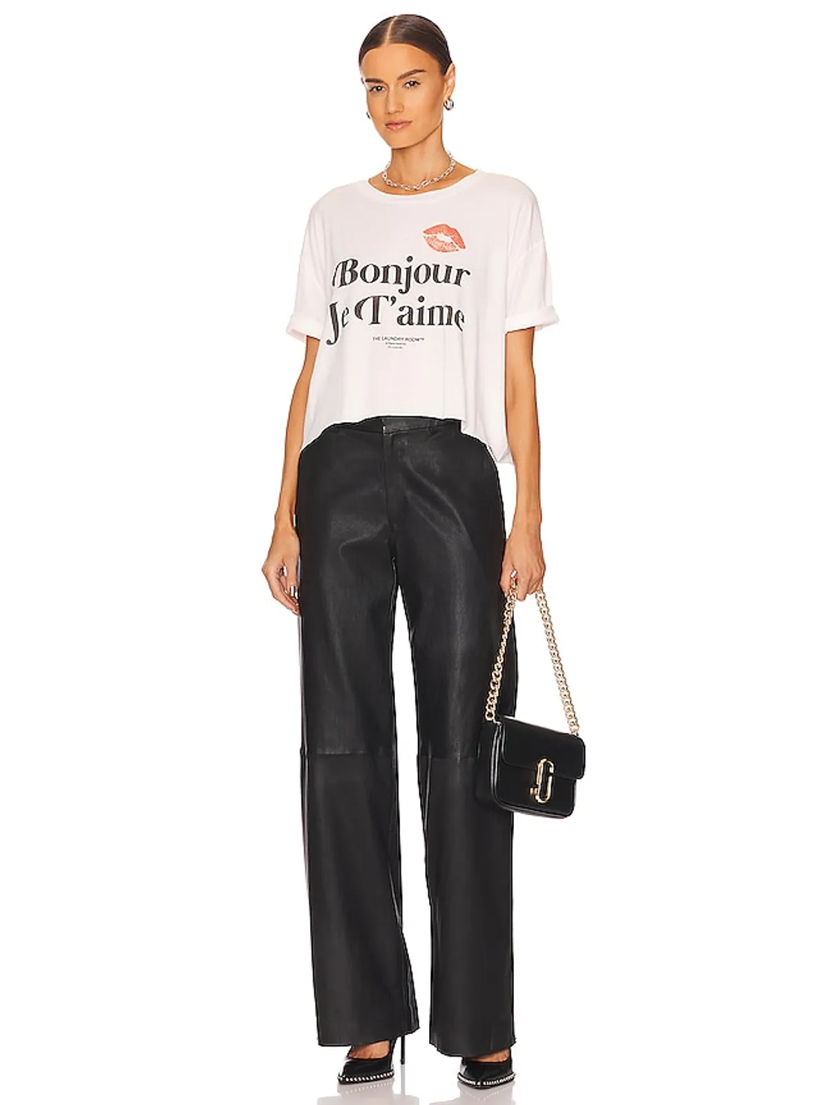 The Laundry Room JE T'AIME CROP OVERSIZED Tシャツ - 画像4