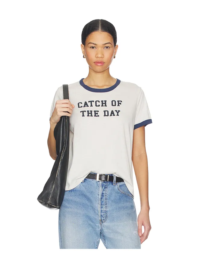 The Laundry Room The Laundry Room CATCH OF THE DAY リンガーTシャツの商品画像