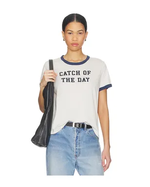 The Laundry Room CATCH OF THE DAY リンガーTシャツ - サムネイル1