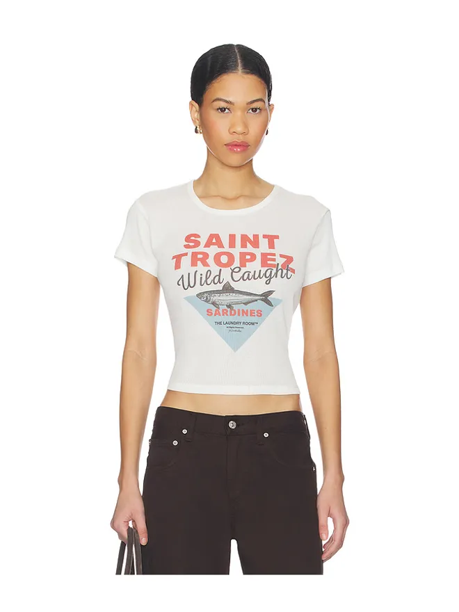 The Laundry Room The Laundry Room SAINT TROPEZ SARDINES ベイビーTシャツの商品画像