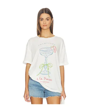 The Laundry Room STRAWBERRY CHAMPAGNE オーバーサイズTシャツ - サムネイル1