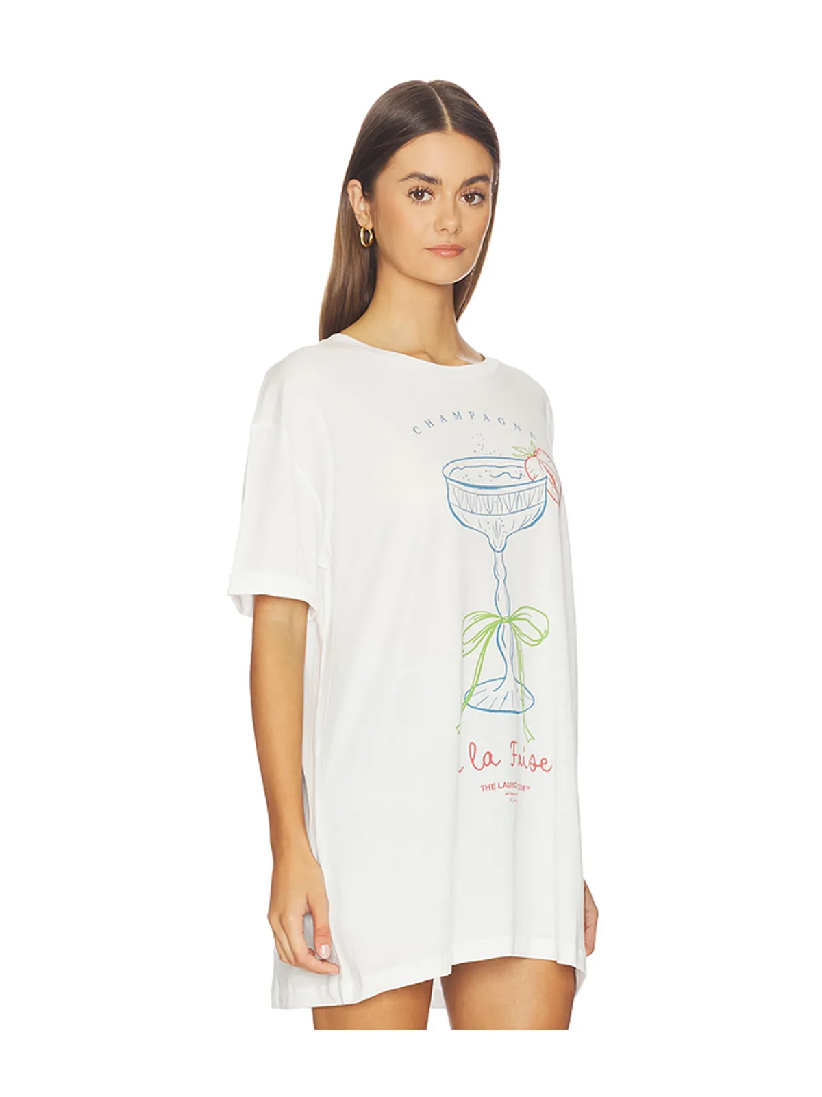 The Laundry Room STRAWBERRY CHAMPAGNE オーバーサイズTシャツ - 画像2