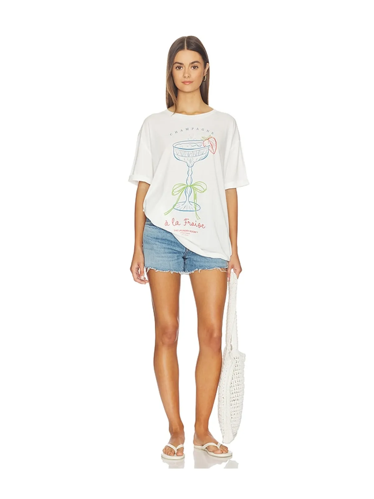 The Laundry Room STRAWBERRY CHAMPAGNE オーバーサイズTシャツ - 画像4