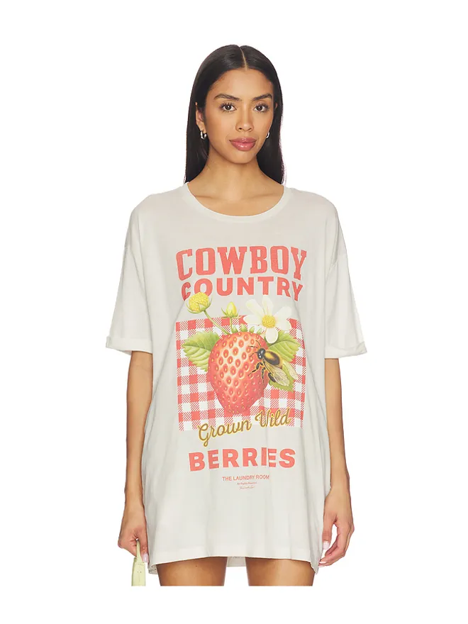 The Laundry Room The Laundry Room COWBOY COUNTRY BERRIES オーバーサイズTシャツの商品画像