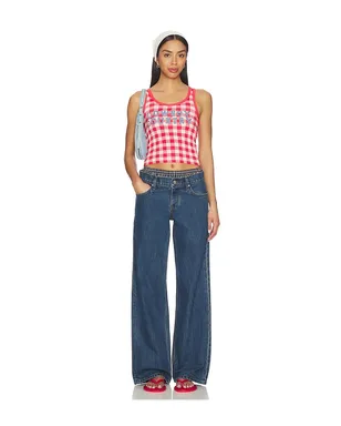 The Laundry Room COWBOY COUNTRY DENIM リブタンクトップ - サムネイル4
