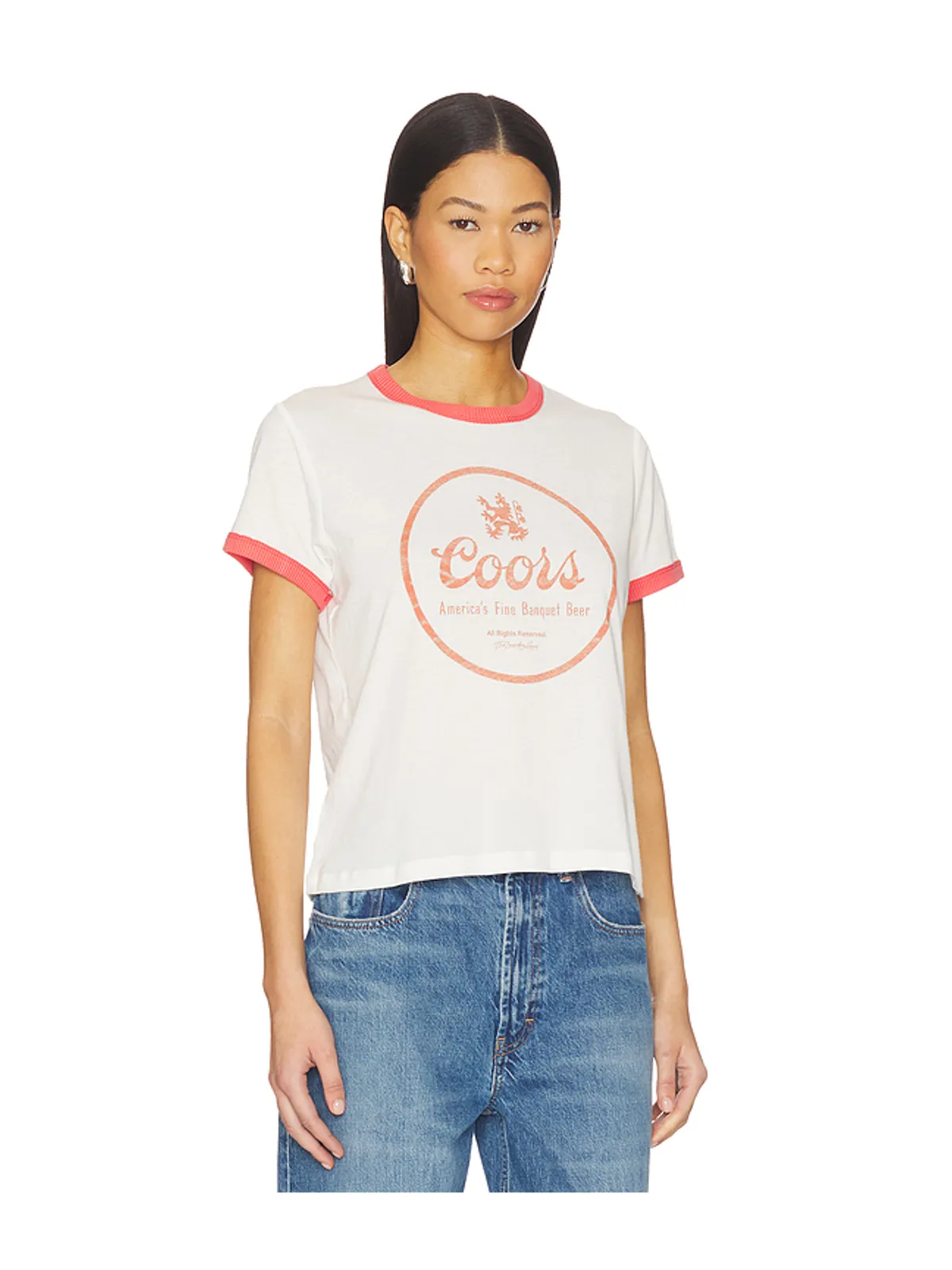 The Laundry Room COORS FINE BANQUET BEER パーフェクトリンガーTシャツ - 画像2