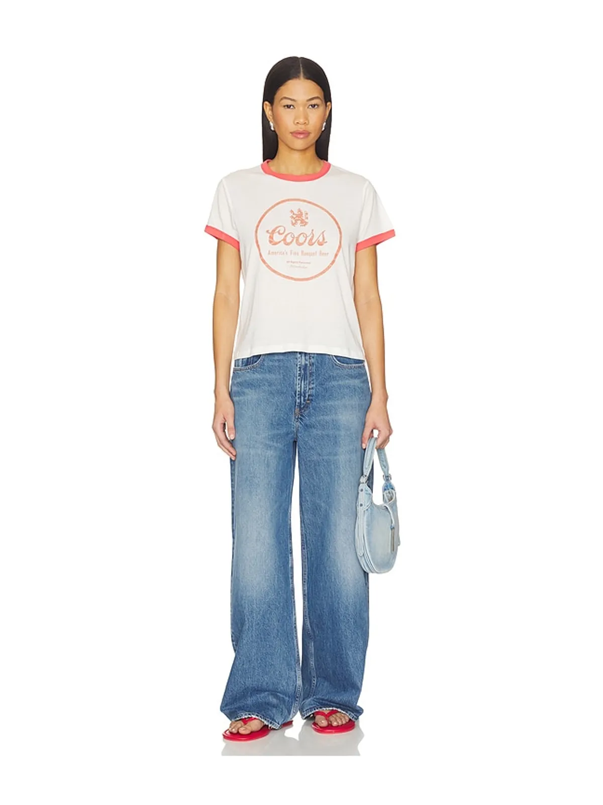 The Laundry Room COORS FINE BANQUET BEER パーフェクトリンガーTシャツ - 画像4