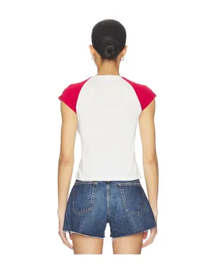 The Laundry Room CHERRIES EMBROIDERY ラグランベビーＴシャツ - サムネイル3
