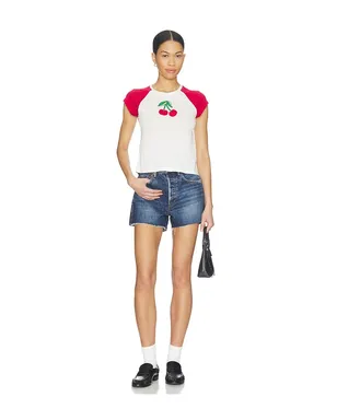 The Laundry Room CHERRIES EMBROIDERY ラグランベビーＴシャツ - サムネイル4