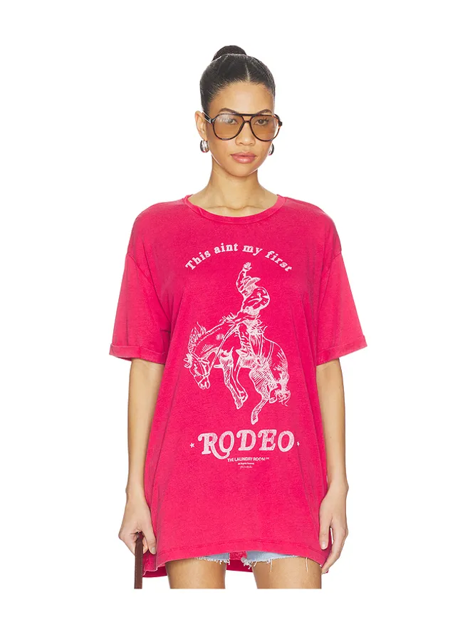The Laundry Room The Laundry Room THIS AIN'T MY FIRST RODEO オーバーサイズTシャツの商品画像