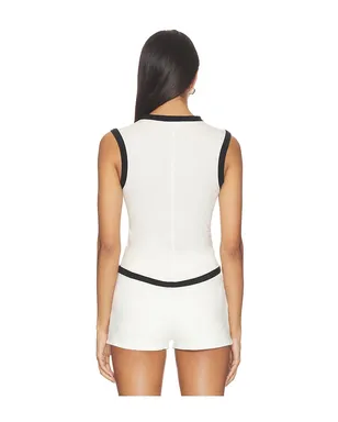 The Line by K MARTINE タンクトップ - Cream,Black. - サムネイル3