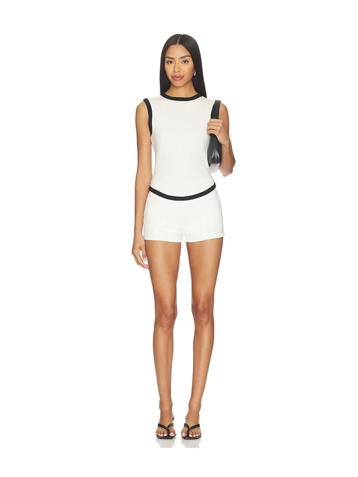 The Line by K MARTINE タンクトップ - Cream,Black. - 画像4