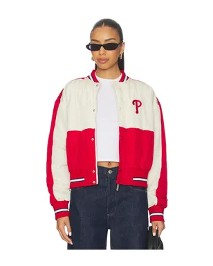 Terez PHILLIES クロップボンバー - Red,White. - サムネイル1