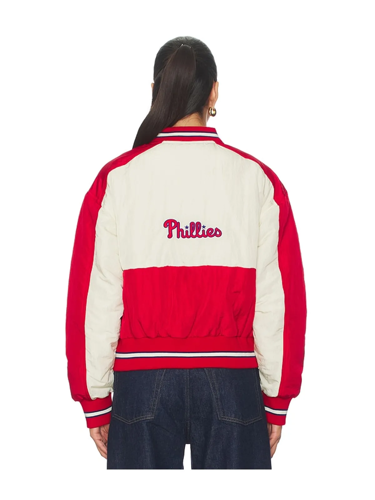 Terez PHILLIES クロップボンバー - Red,White. - 画像4