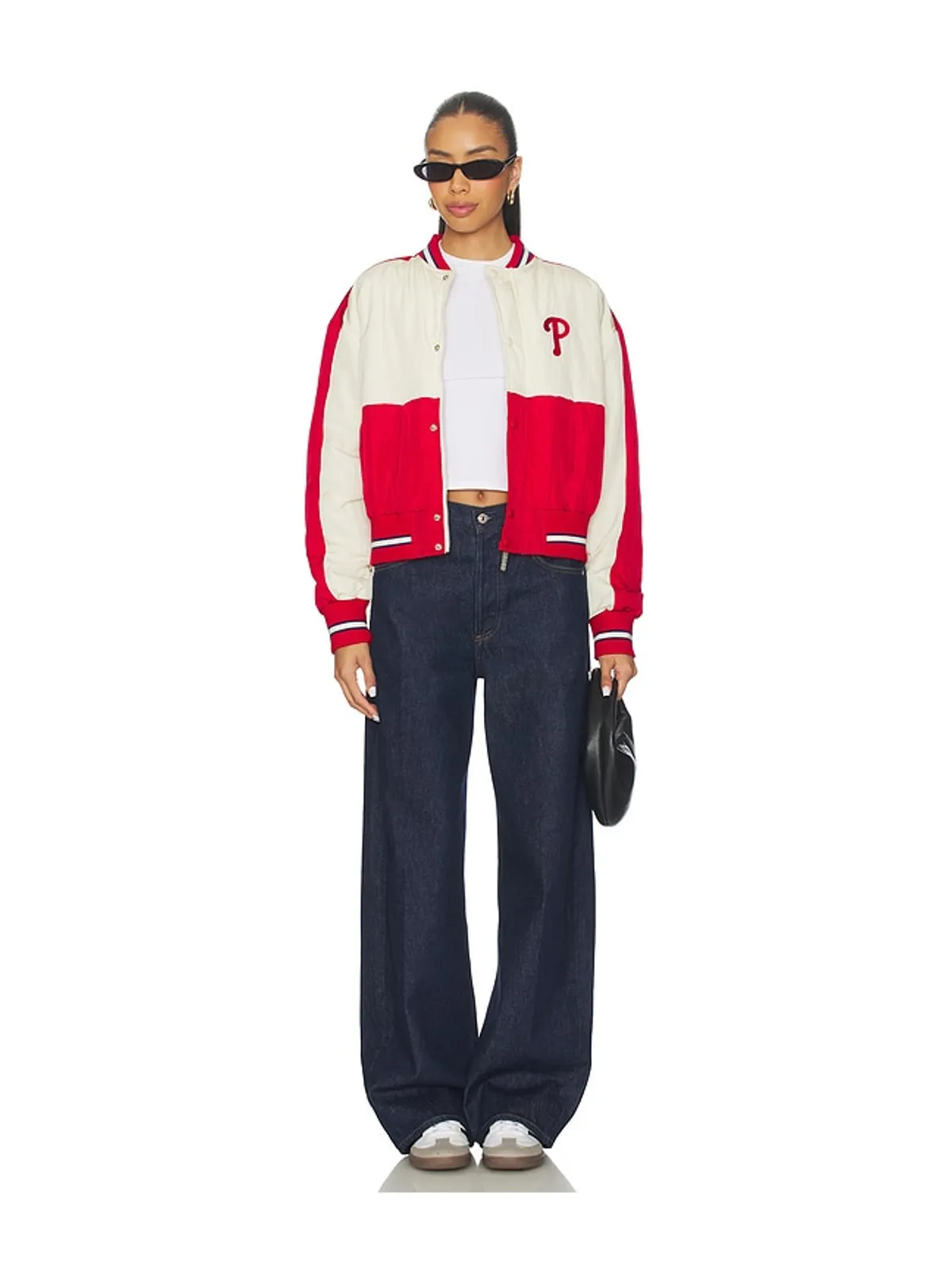 Terez PHILLIES クロップボンバー - Red,White. - 画像5