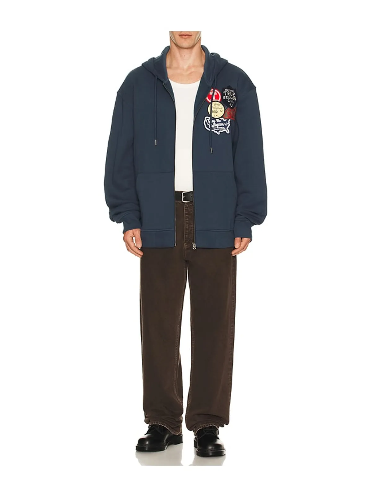 True Religion PATCH VINTAGE ジップアップパーカー - 画像4