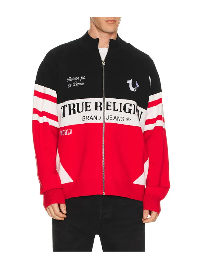 True Religion True Religion RACING RAGLAN ジッパーセーターの商品画像