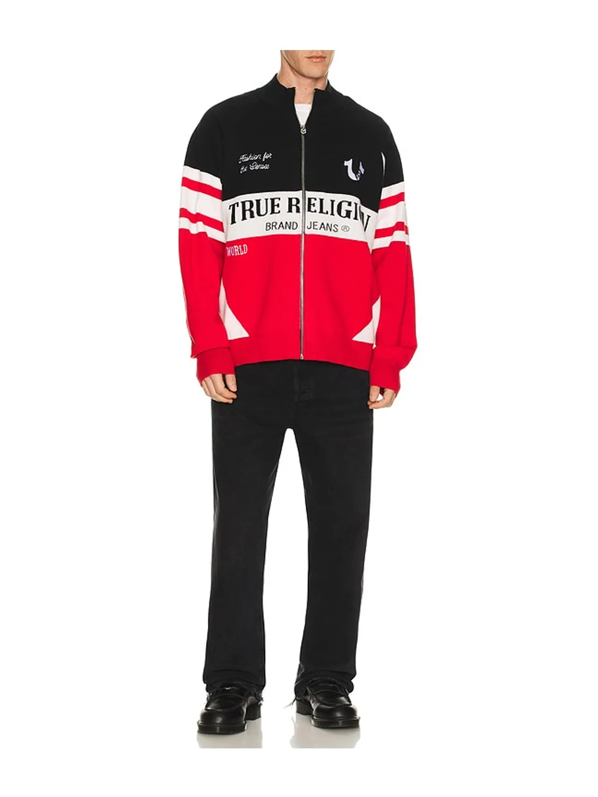 True Religion RACING RAGLAN ジッパーセーター - 画像3