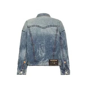 True Religion SUPER T クロップデニムジャケット - サムネイル2
