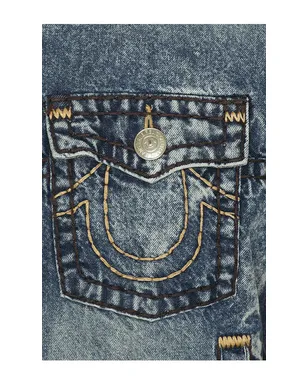 True Religion SUPER T クロップデニムジャケット - サムネイル3