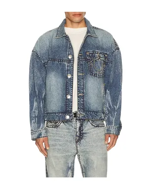 True Religion SUPER T クロップデニムジャケット - サムネイル4