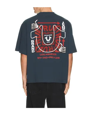 True Religion THUMBS UP ボクシーTシャツ - サムネイル1