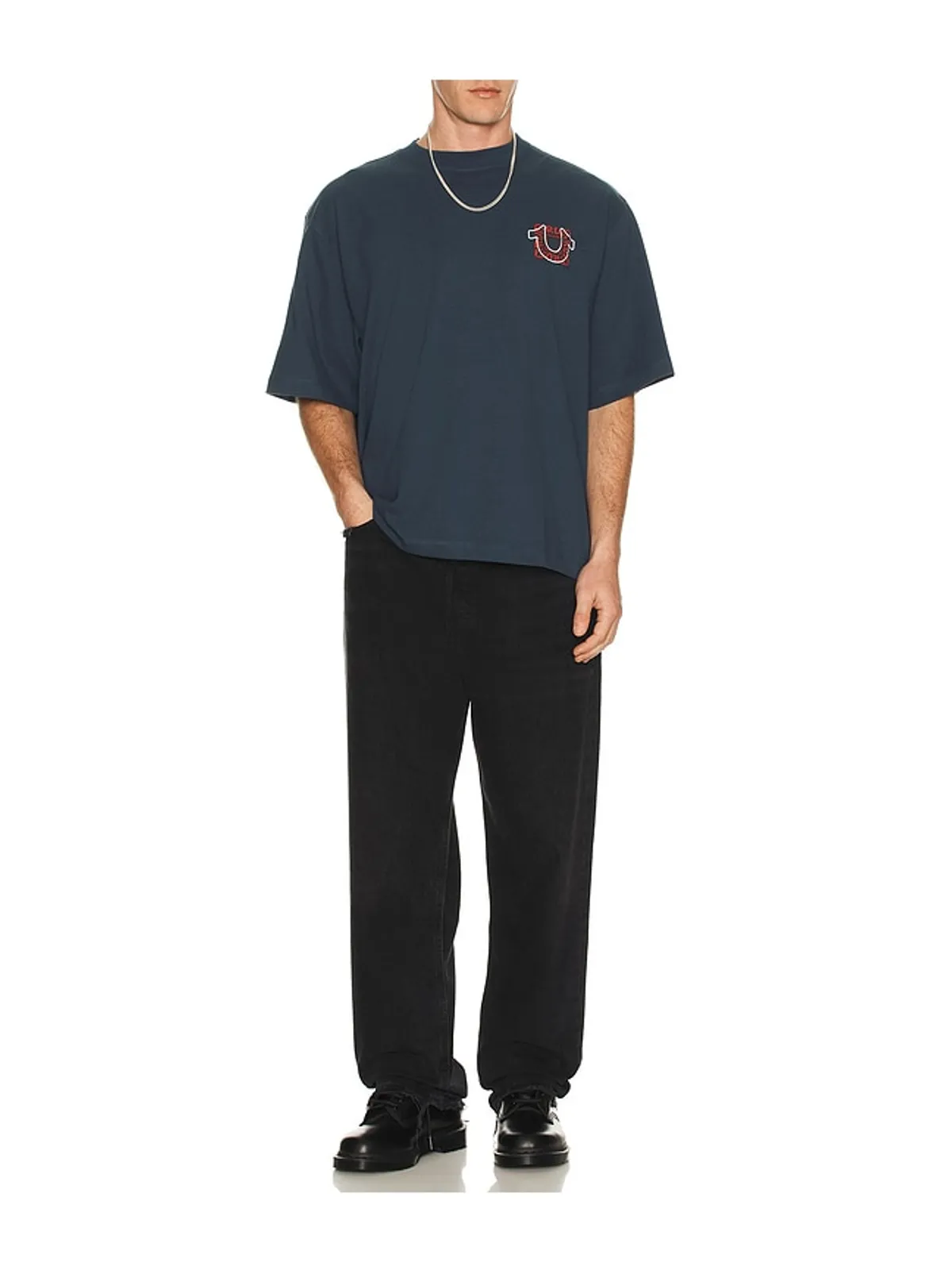 True Religion THUMBS UP ボクシーTシャツ - 画像3