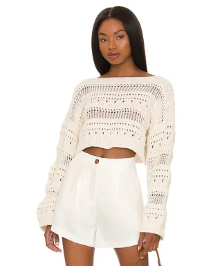 Tularosa Francis Open Stitch Cropped Pulllover - サムネイル1