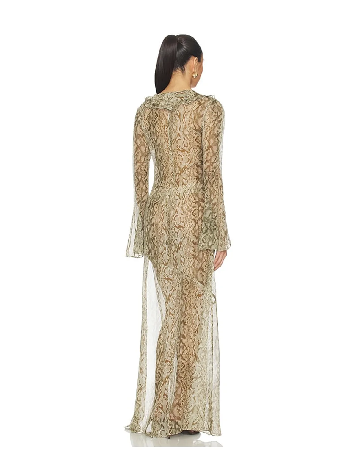 Tularosa CASANITA ドレス - Neutral,Brown. - 画像4