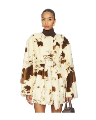 Tularosa ELENA コート - Cream,Brown. - サムネイル1