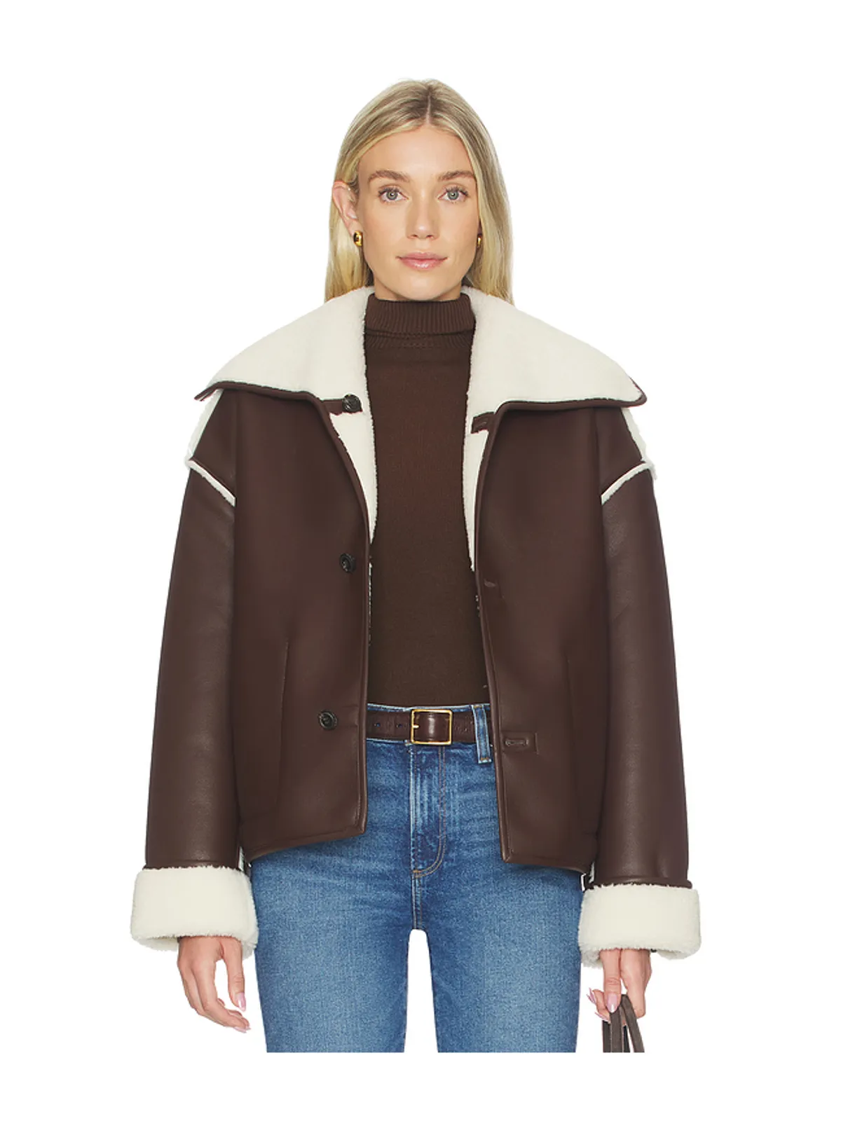 Tularosa MARGOT ジャケット - Brown,Cream. - 画像2