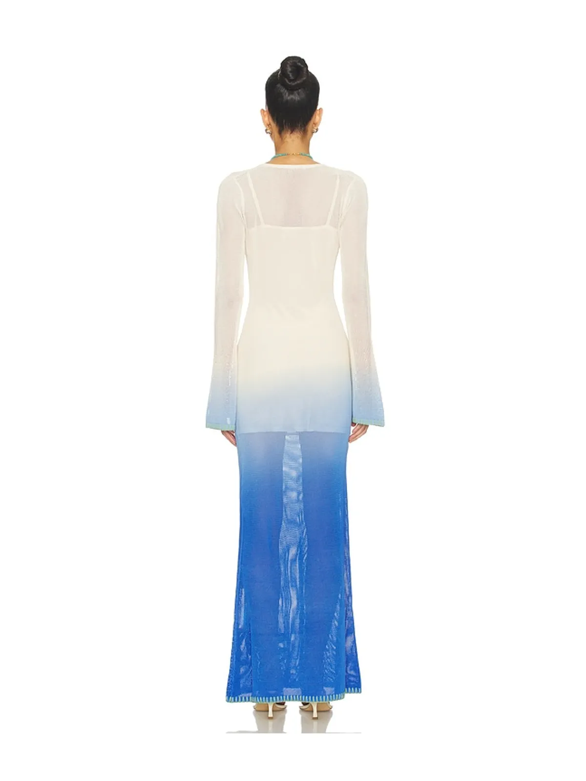 The Wolf Gang MALAGA ドレス - White,Blue. - 画像4