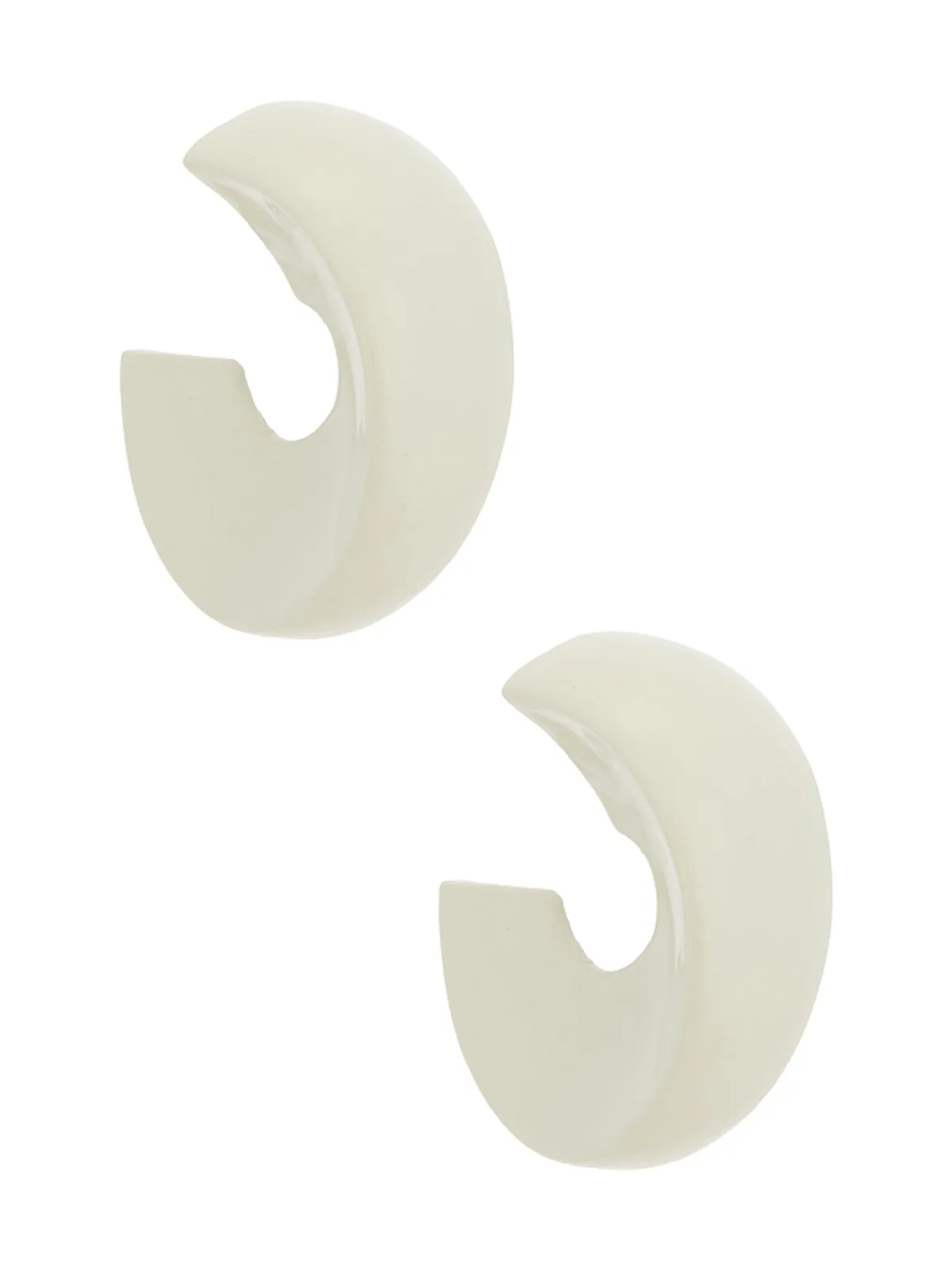 Uncommon Matters SCULPTED CREOLE フープイヤリング - 画像1