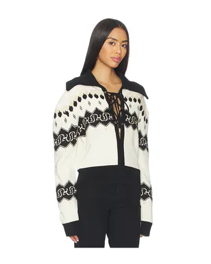 Understated Leather NORDIC COWBOY セーター - Black,White. - サムネイル2