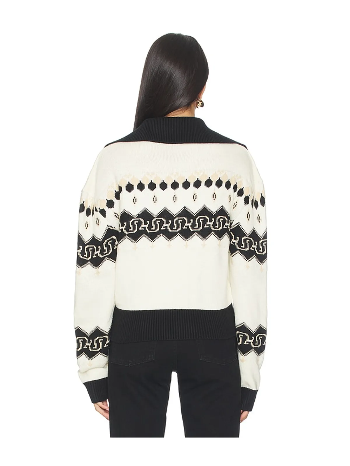 Understated Leather NORDIC COWBOY セーター - Black,White. - 画像3
