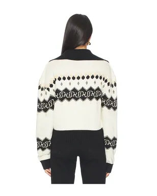 Understated Leather NORDIC COWBOY セーター - Black,White. - サムネイル3