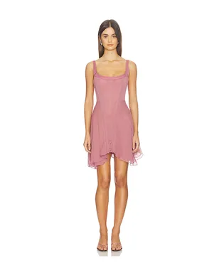Understated Leather SHEER HONEYMOON MINI ドレス - サムネイル1