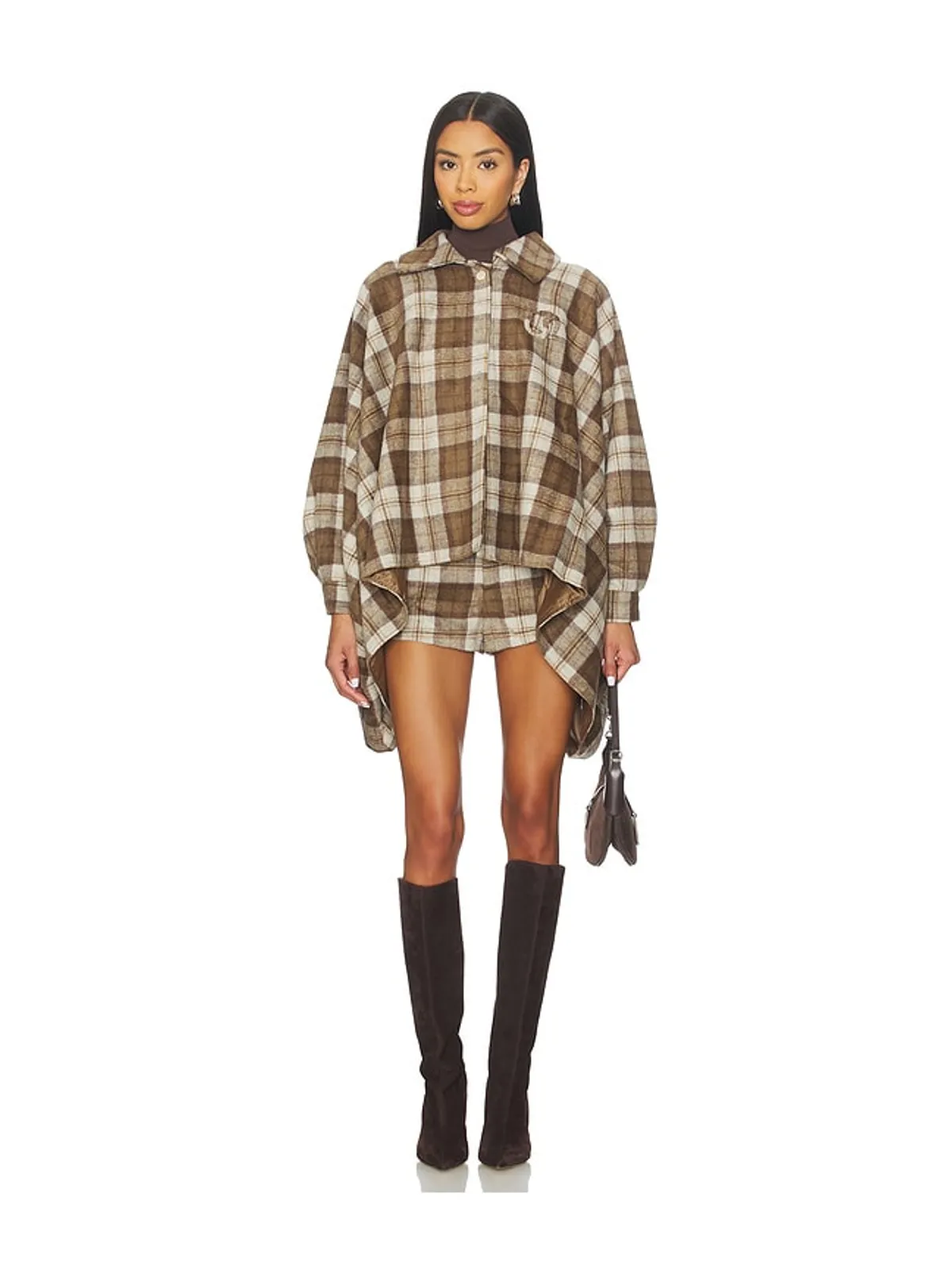 Understated Leather PLAID WESTERN ショートパンツ - 画像5