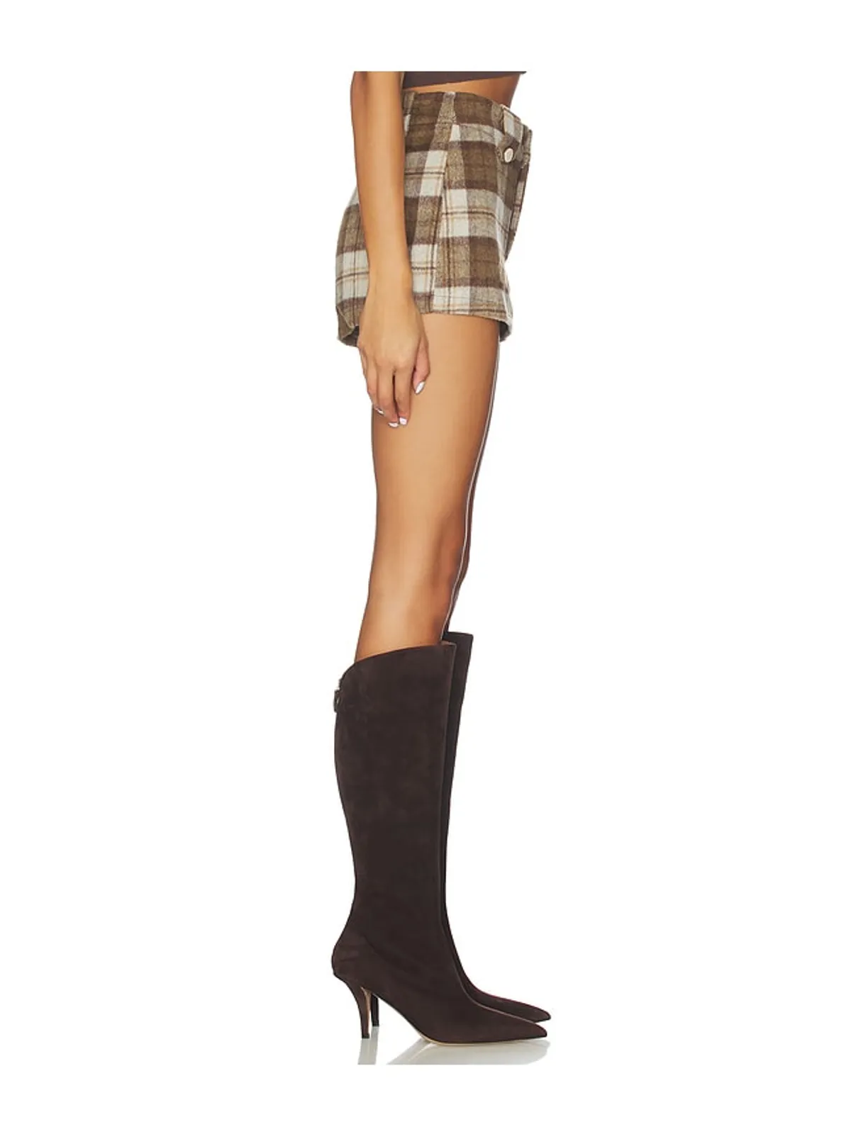 Understated Leather PLAID WESTERN ショートパンツ - 画像3