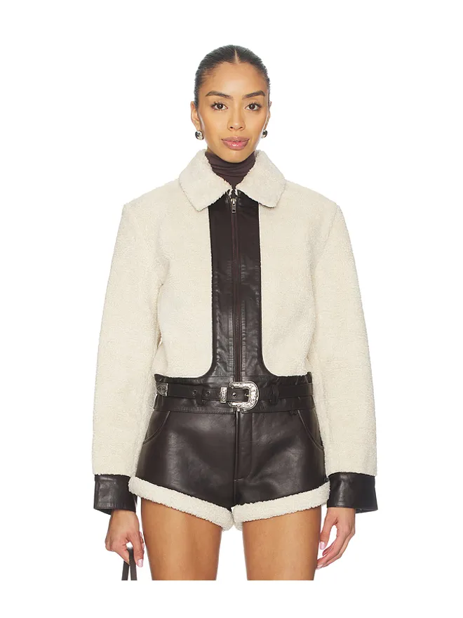 Understated Leather Understated Leather FAUX SHEARLING LEATHER ジャケットの商品画像
