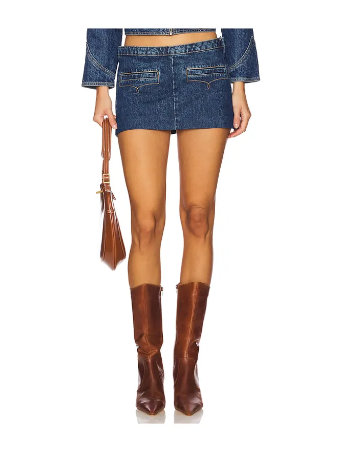 Understated Leather Understated Leather Bandit Micro Mini Skirtの商品画像
